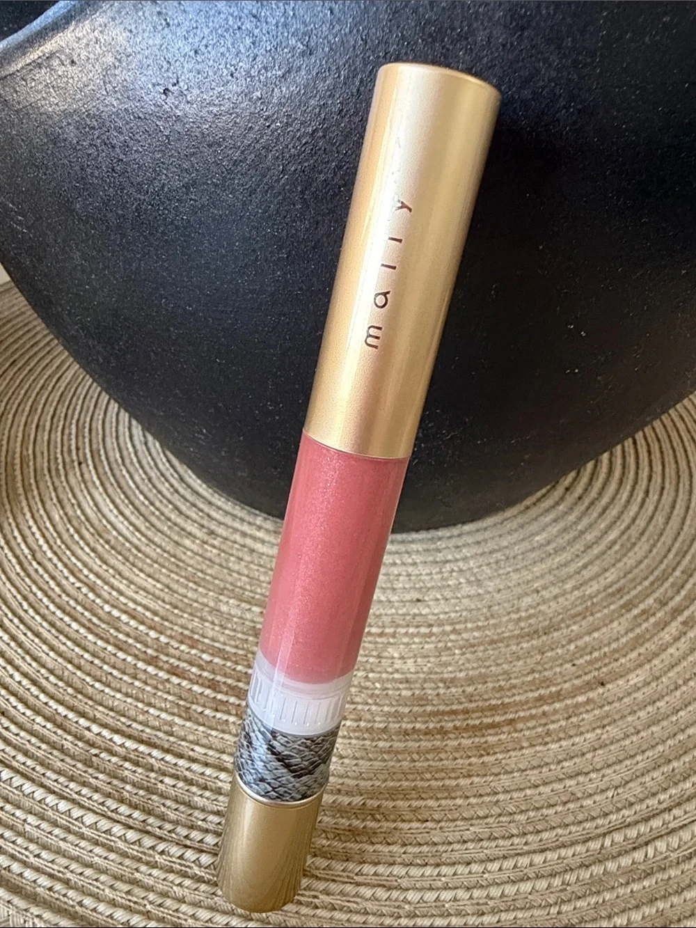 Mally Beauty Raspberry Rose Pink Shimmer Lip Gloss